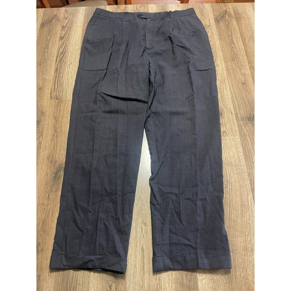 WOOLMARK Pants, Men's Size 36/30, Gray, Dress Pants, Straight Leg
